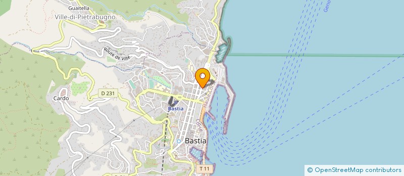 localisation de l'entreprise S.A.S.U. CORSICA PETS SHOP à BASTIA
