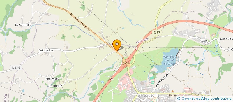 localisation de l'entreprise S.A.S.U. DURAND PIERRE-GILLES  BARAQUEVILLE