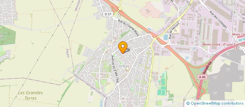 localisation de l'entreprise S.A.S.U. ERCCO à CORBAS