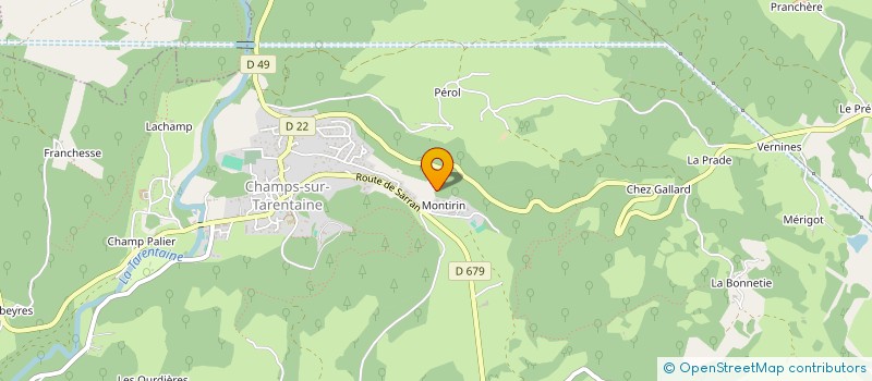 localisation de l'entreprise S.A.S.U - FONTY ENERGIES RENOUVELABLES à CHAMPS-SUR-TARENTAINE-MARCHAL