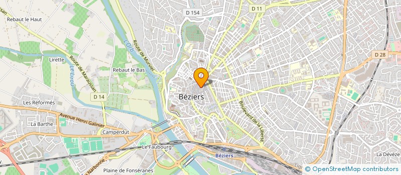 localisation de l'entreprise S.A.S.U FRENCH TOUCH PIERCING à BEZIERS