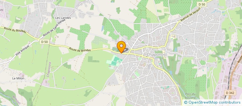 localisation de l'entreprise S.A.S.U. JEAN-BAPTISTE FROMAGE  CHAPONOST