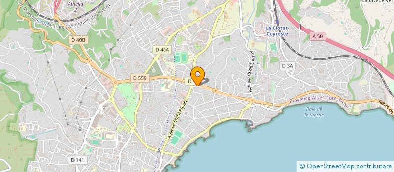 localisation de l'entreprise S.A.S.U JULIE.P à LA CIOTAT