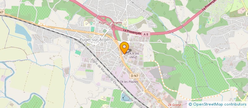localisation de l'entreprise S.A.S.U KG FOODS à PUGET-SUR-ARGENS
