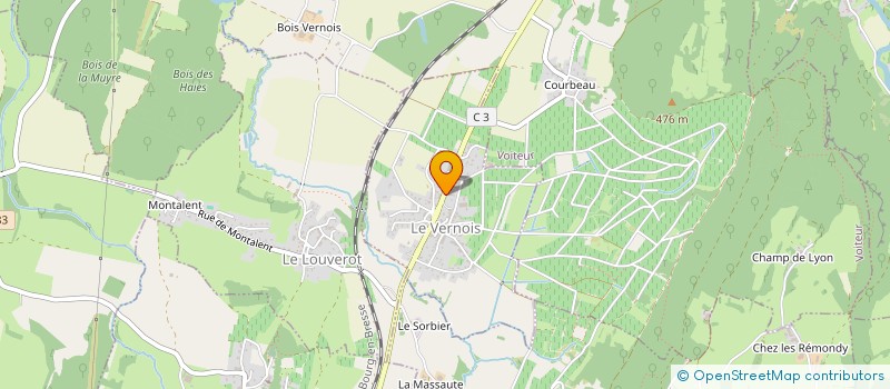 localisation de l'entreprise S.A.S.U. LE RELAIS DE LA PERLE  LE VERNOIS