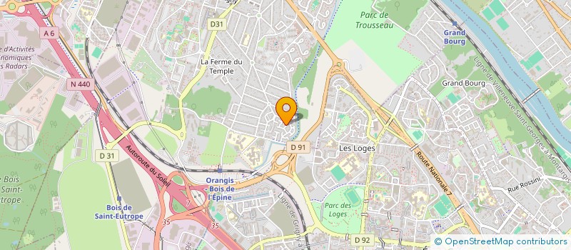 localisation de l'entreprise S.A.S.U M.B à RIS-ORANGIS