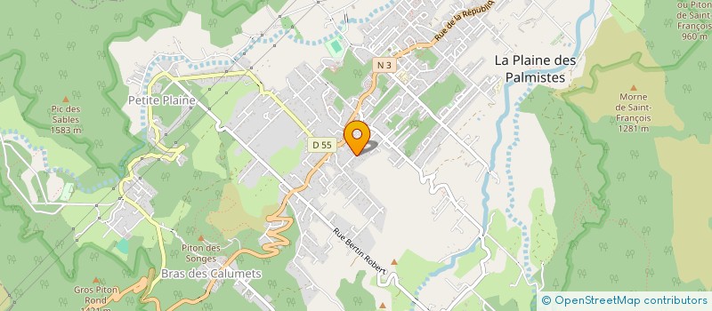 localisation de l'entreprise S.A.S.U MICRO CRECHE LES P'TITS HERISSONS  LA PLAINE-DES-PALMISTES