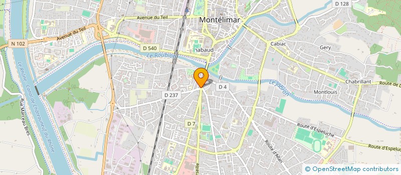 localisation de l'entreprise S.A.S.U. MONTELIPAINS  MONTELIMAR