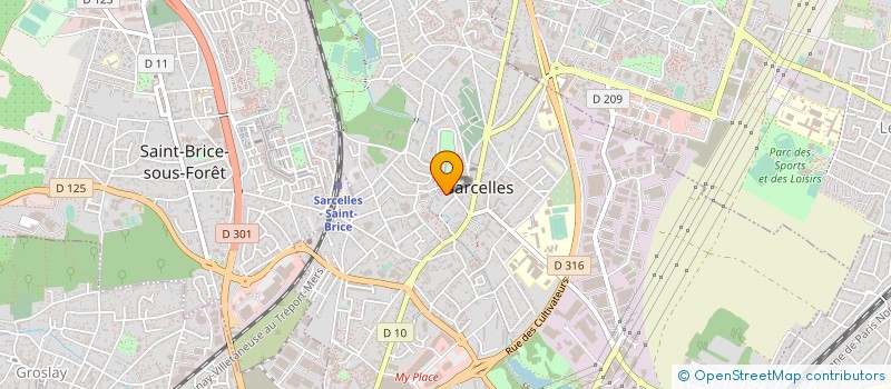 localisation de l'entreprise S A S U MORGANE THERESINE à SARCELLES