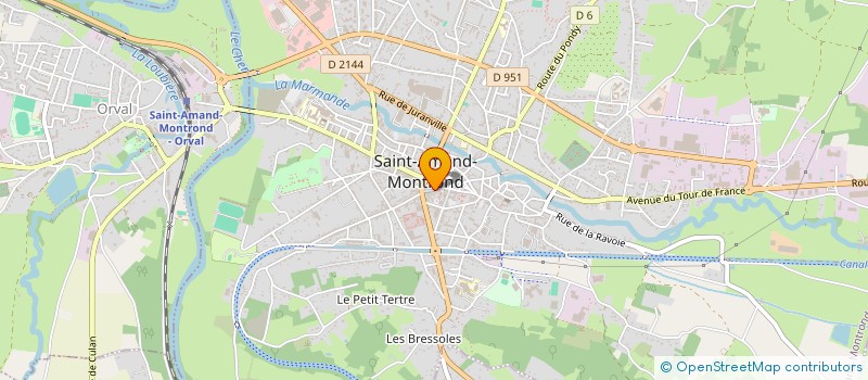 localisation de l'entreprise S.A.S.U. MURIEL GABORET  SAINT-AMAND-MONTROND