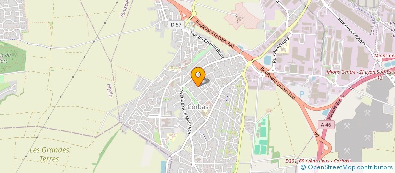 localisation de l'entreprise S.A.S.U. PF DELLI-COLLI à CORBAS