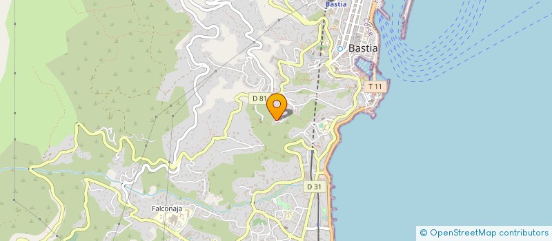 localisation de l'entreprise S.A.S.U. PMA GESTION à BASTIA