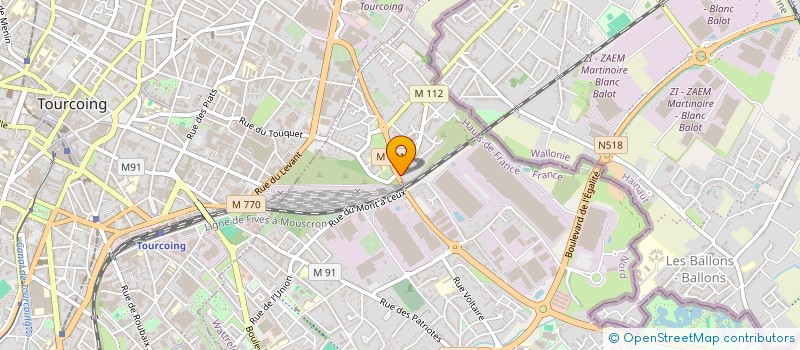 localisation de l'entreprise S.A.S.U RCA RENOV  WATTRELOS