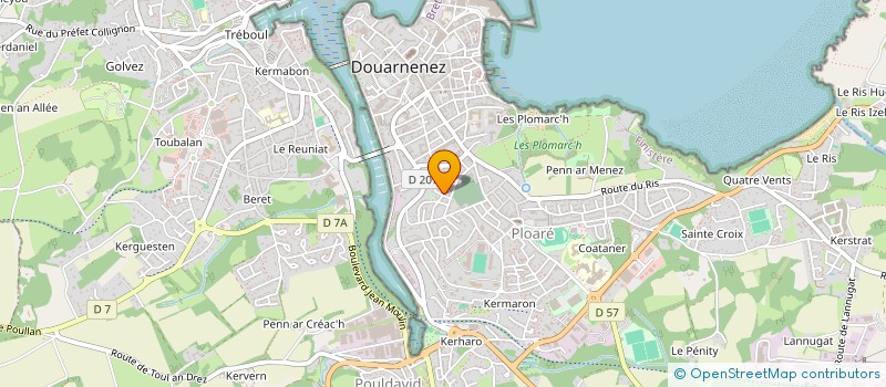 localisation de l'entreprise S.A.S.U. REINE DE L'ARVOR à DOUARNENEZ