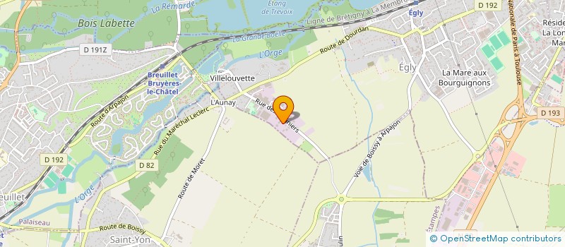 localisation de l'entreprise S.A.S.U. RENTAPARK à EGLY