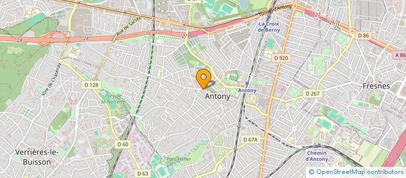 localisation de l'entreprise S.A.S.U. SABRIE à ANTONY