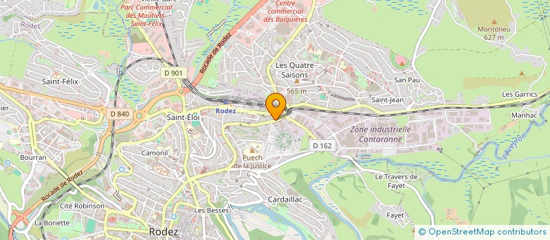 localisation de l'entreprise S.A.S.U. SAKEIPO  RODEZ