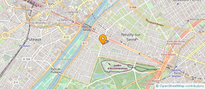 localisation de l'entreprise S.A.S.U SAMUEL JERUZALSKA à NEUILLY-SUR-SEINE