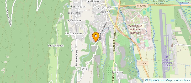 localisation de l'entreprise S.A.S.U. SECTION T ET PAR ABREVIATION SECTION T  LE BOURGET-DU-LAC