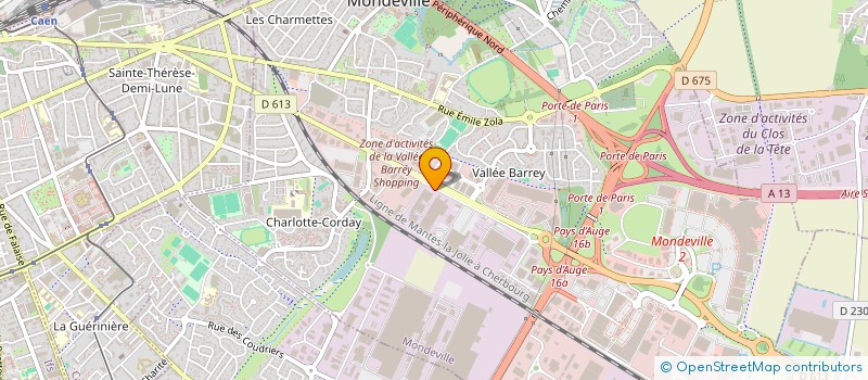 localisation de l'entreprise S.A.S.U SECURITAFF  MONDEVILLE