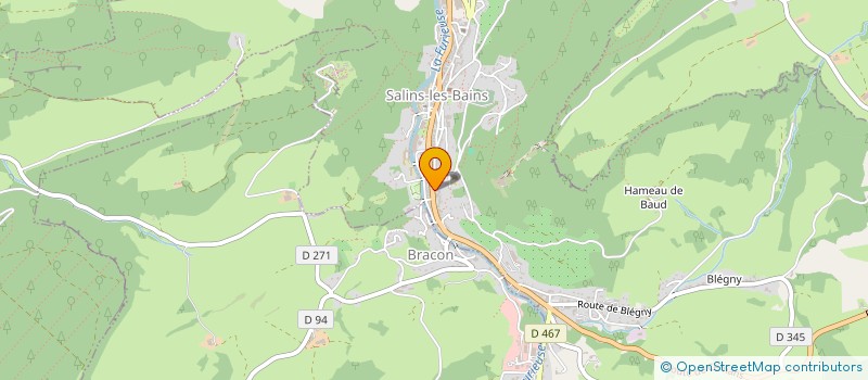 localisation de l'entreprise S.A.S.U. SUKHOTHAI SPA  SALINS-LES-BAINS