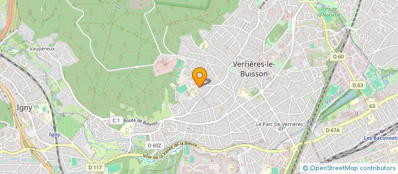 localisation de l'entreprise S.A.S.U. THIBAUD LEFEVRE à VERRIERES-LE-BUISSON