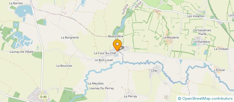 localisation de l'entreprise S.A.S.U. THIERE  SAINT-AUBIN-DES-CHATEAUX