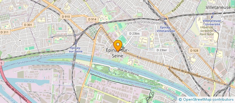localisation de l'entreprise S.A.S V.T.C AGER à EPINAY-SUR-SEINE