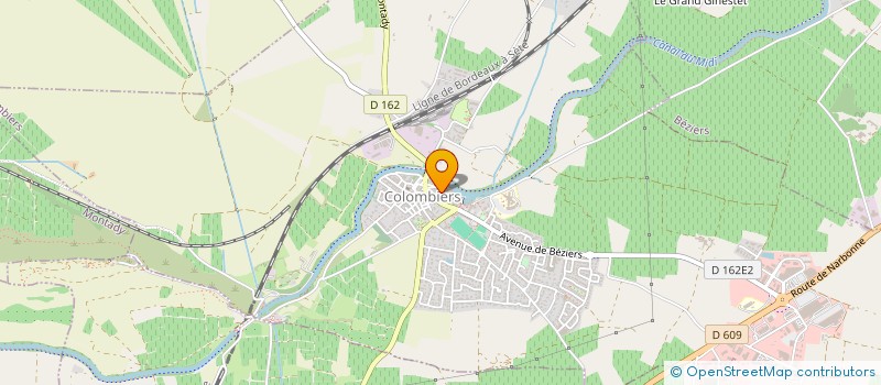 localisation de l'entreprise S.A.S. VALERY à COLOMBIERS