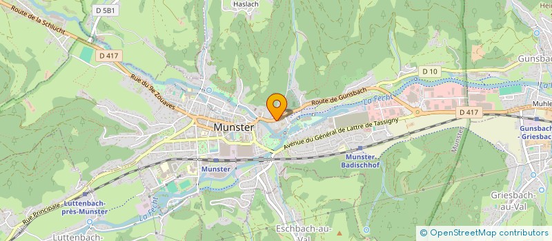 localisation de l'entreprise S.A.S. VERTE VALLEE à MUNSTER