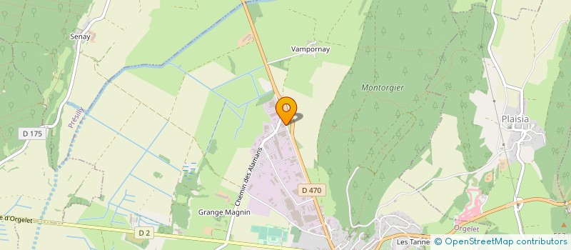 localisation de l'entreprise S.A.S VINCENT - MAIRE à ORGELET