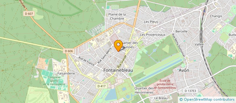 localisation de l'entreprise S.A.S. VOLTAIRE  FONTAINEBLEAU