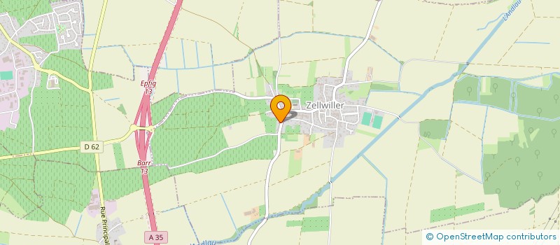 localisation de l'entreprise S.A.S. VON ZELLWILLER  ZELLWILLER