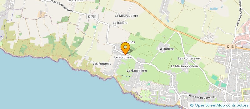 localisation de l'entreprise S.A.S. YANN LOIRAT EXPERT  PORNIC