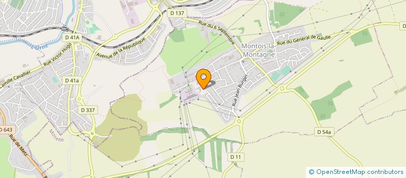 localisation de l'entreprise S.A. SABLEMAT à MONTOIS-LA-MONTAGNE