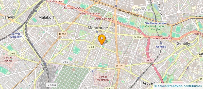 localisation de l'entreprise S.A. SANOM  MONTROUGE