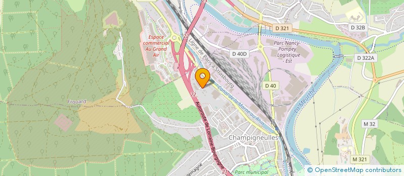 localisation de l'entreprise S.A. SEPAREX à CHAMPIGNEULLES