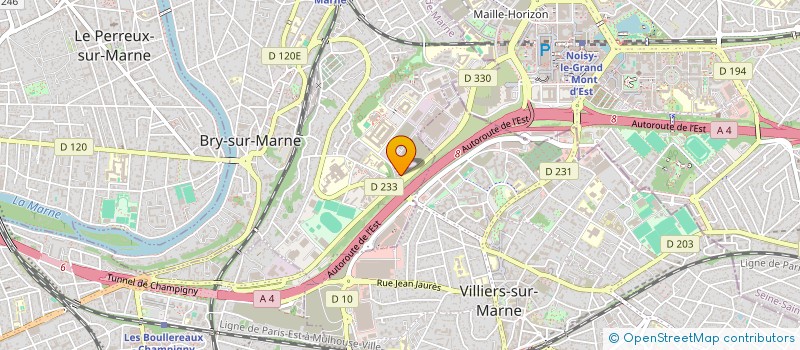 localisation de l'entreprise S.A. SERNEL  BRY-SUR-MARNE