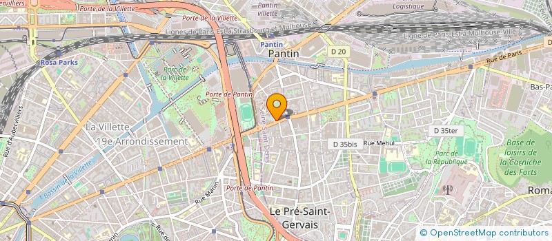 localisation de l'entreprise S.A.T à PANTIN