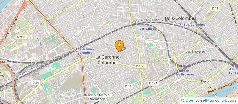 localisation de l'entreprise S.A.T. à LA GARENNE-COLOMBES