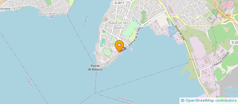 localisation de l'entreprise S.A.T.  BALARUC-LES-BAINS