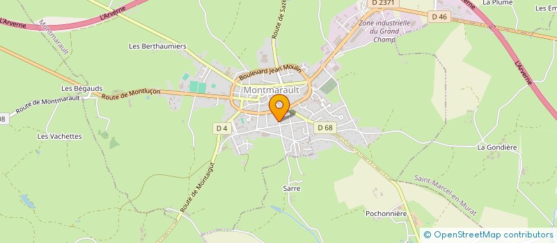 localisation de l'entreprise S.A.T.C  MONTMARAULT