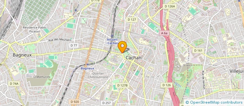 localisation de l'entreprise S.A.T.E. à CACHAN