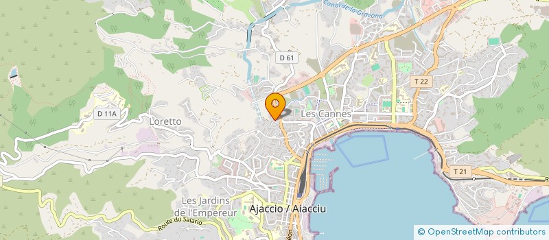 localisation de l'entreprise S.A.T.E.P. SOCIETE AJACCIENNE DE TRAVAUX D'ELECTRICITE ET DE PLOMBERIE à AJACCIO