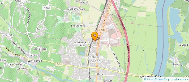 localisation de l'entreprise S.A.T.ELITE à CRECHES-SUR-SAONE