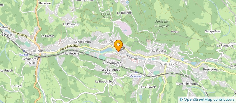localisation de l'entreprise S.A.T.S. à AUBIN