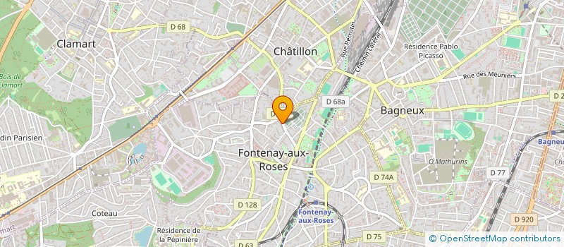 localisation de l'entreprise S&A TELECOM à FONTENAY-AUX-ROSES