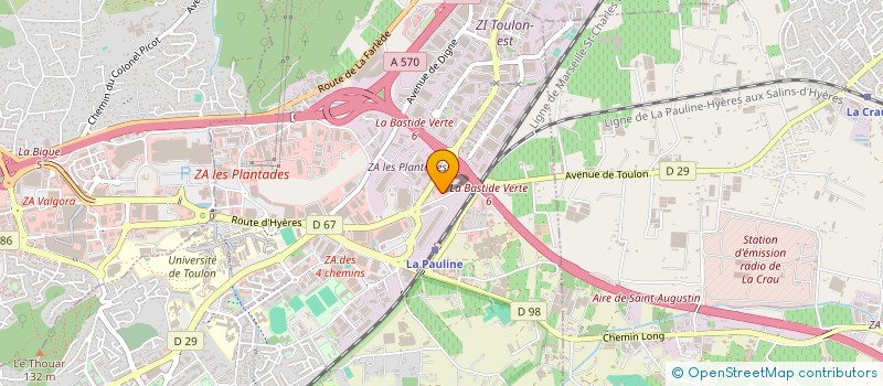 localisation de l'entreprise S.A.V. 83 à LA GARDE