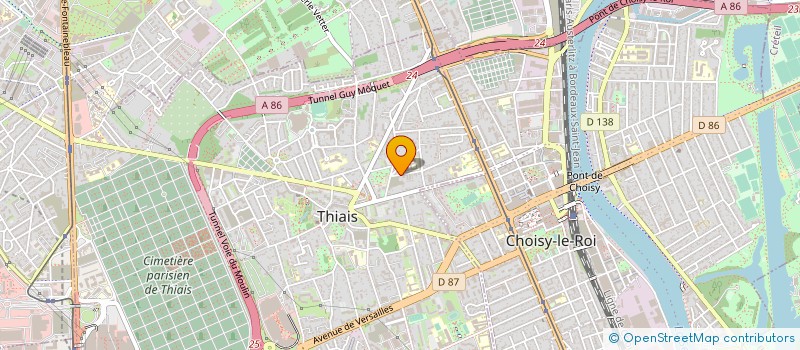 localisation de l'entreprise S.A.V.A.  THIAIS