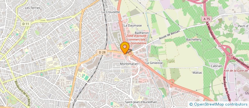 localisation de l'entreprise S.A.V.A.B à BEZIERS